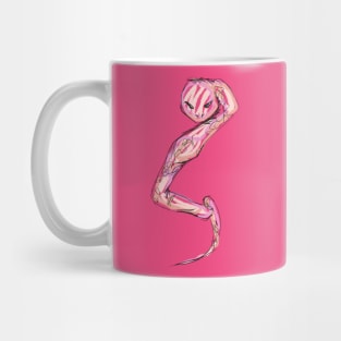 Pink Sketchy Snake Mug